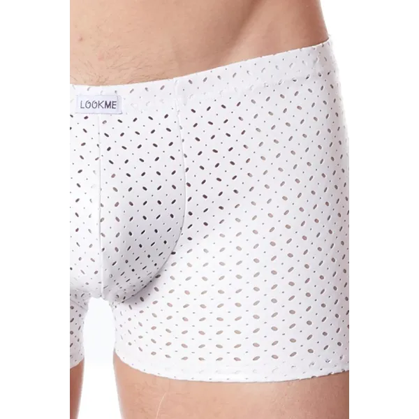 Weiße Herren Boxer Short 811-67 von Look Me | Fesselliebe.de