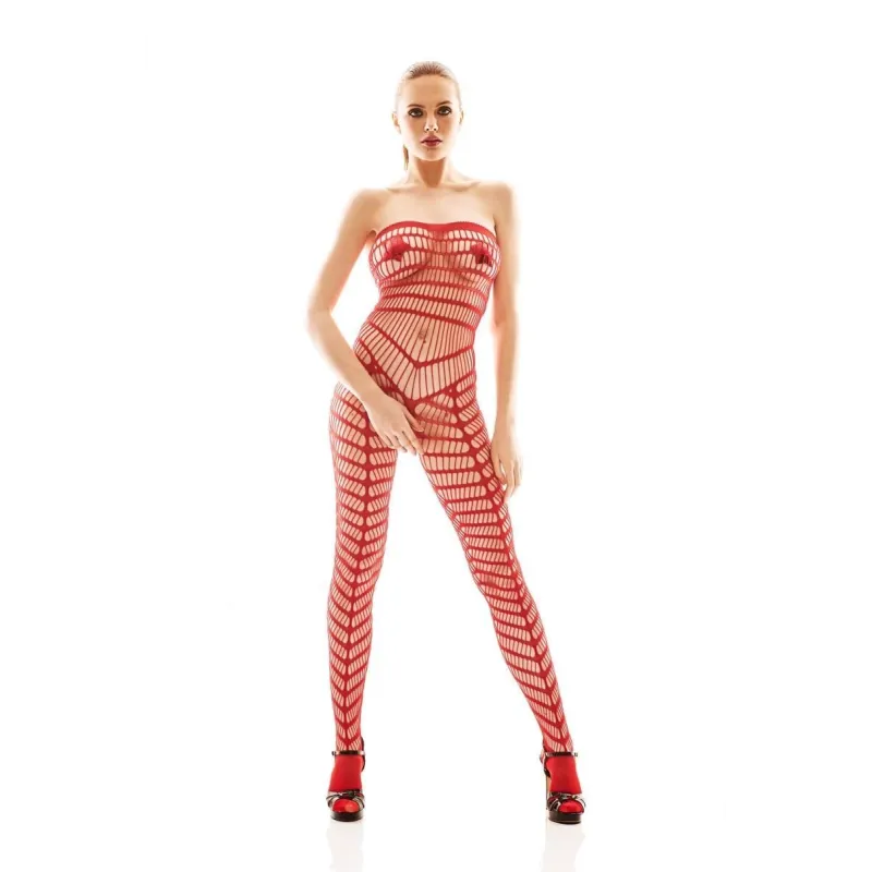 Roter Bodystocking AA052199 von Anais Apparel Luxury Lingerie | Fesselliebe.de