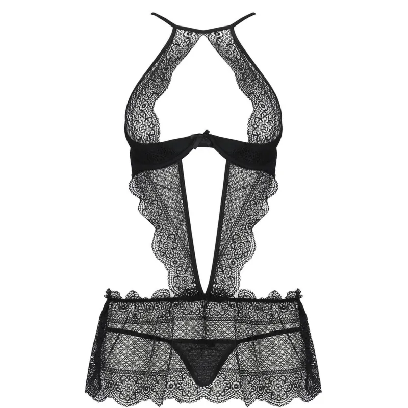 Schwarzes Chemise PA595276 von Passion Devil Collection | Fesselliebe.de