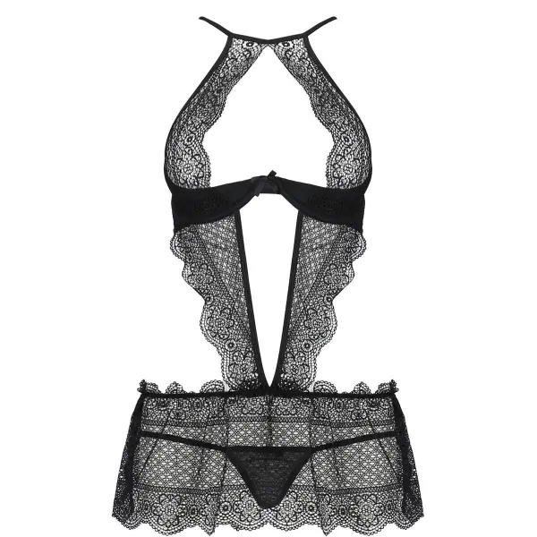 Schwarzes Chemise PA595276 von Passion Devil Collection | Fesselliebe.de