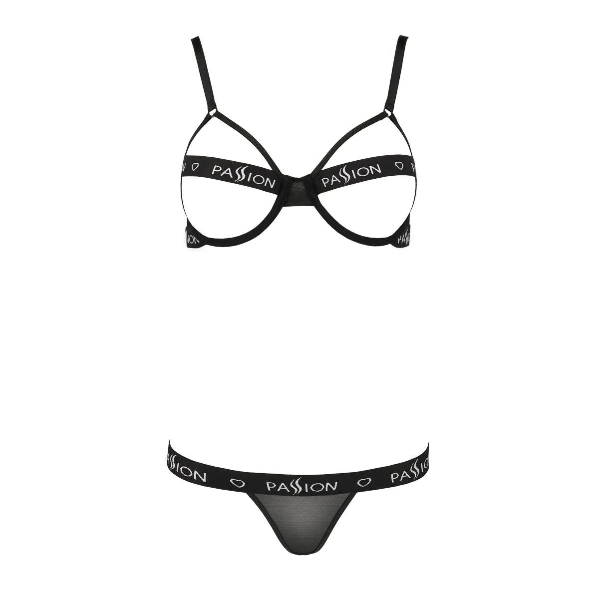 Schwarzes Set PA595636 von Passion Devil Collection | Fesselliebe.de