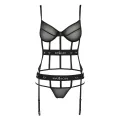 Schwarzes Corset PA595627 von Passion Devil Collection