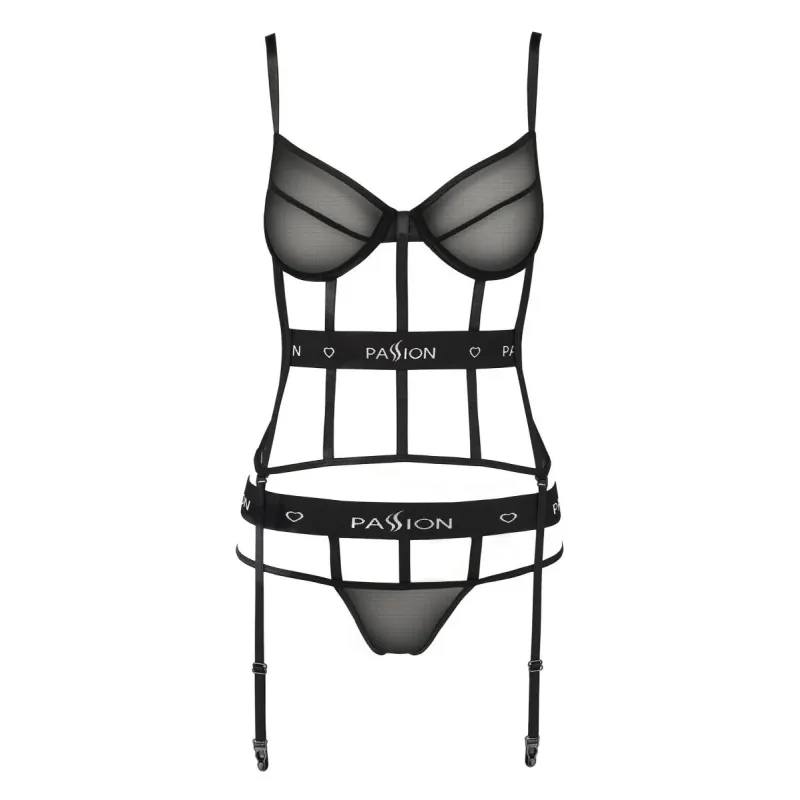 Schwarzes Corset PA595627 von Passion Devil Collection | Fesselliebe.de