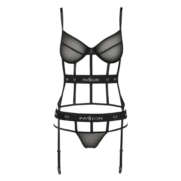 Schwarzes Corset PA595627 von Passion Devil Collection | Fesselliebe.de