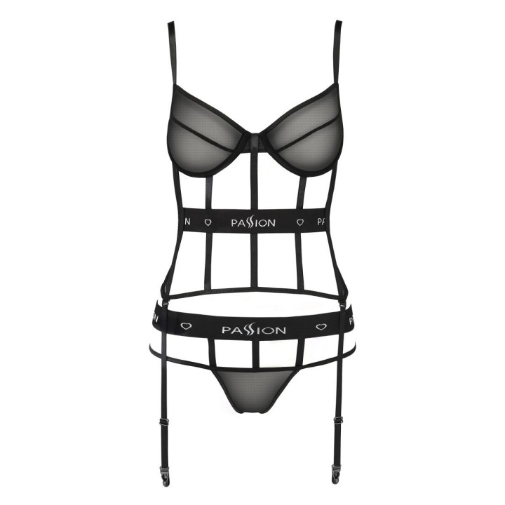 Schwarzes Corset PA595627 von Passion Devil Collection | Fesselliebe.de