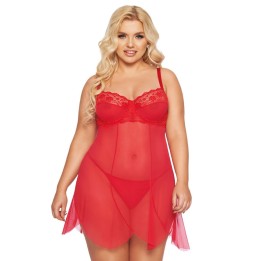 Rotes Chemise 1895 von Softline Pluse Size Collection | Fesselliebe.de