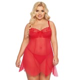 Rotes Chemise 1895 von Softline Pluse Size Collection | Fesselliebe.de