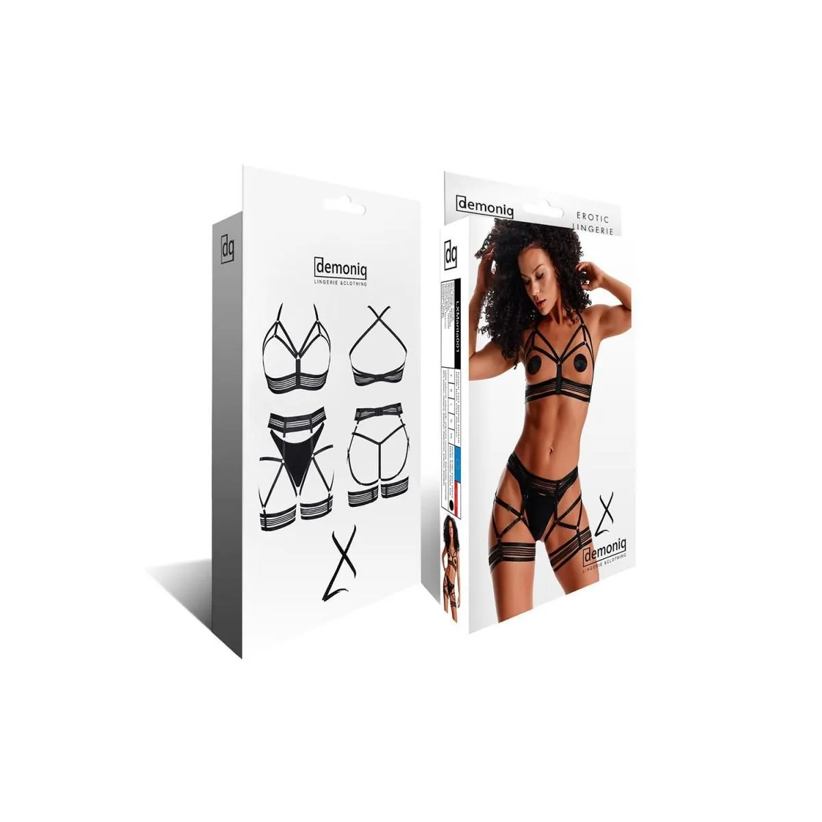 Schwarzes Set LXMarita001 von Demoniq LadyX | Fesselliebe.de