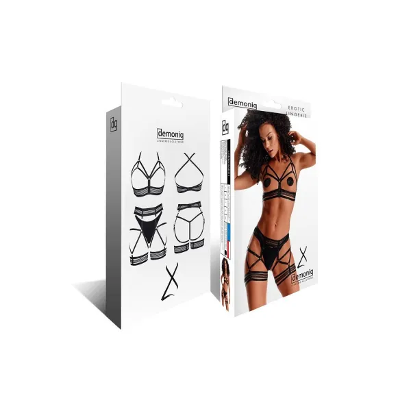 Schwarzes Set LXMarita001 von Demoniq LadyX | Fesselliebe.de