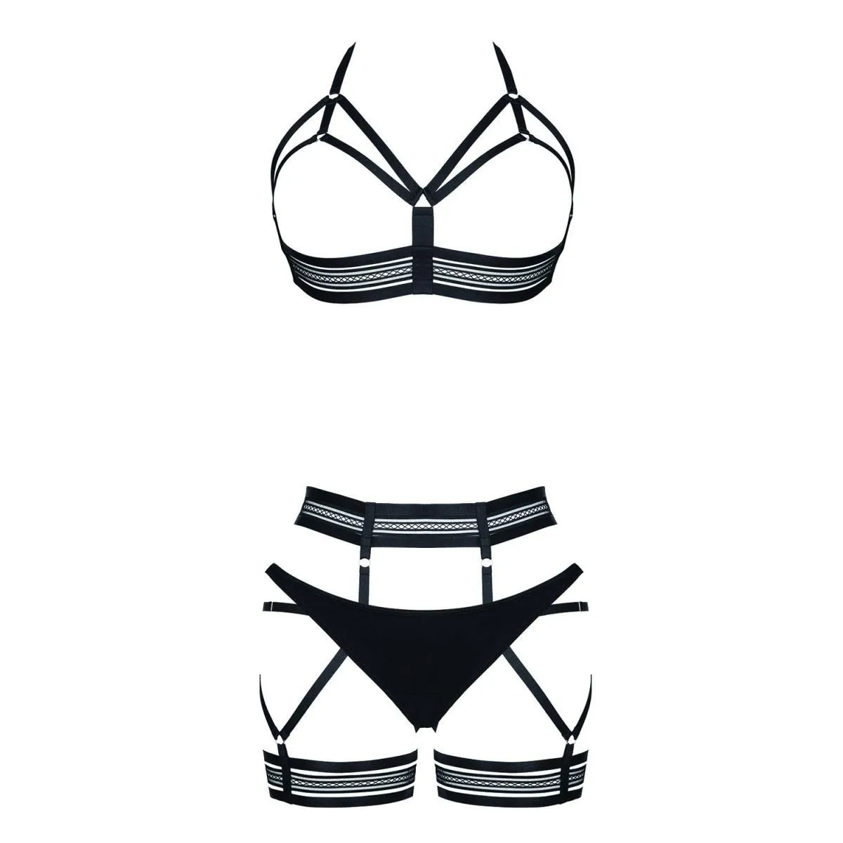 Schwarzes Set LXMarita001 von Demoniq LadyX | Fesselliebe.de