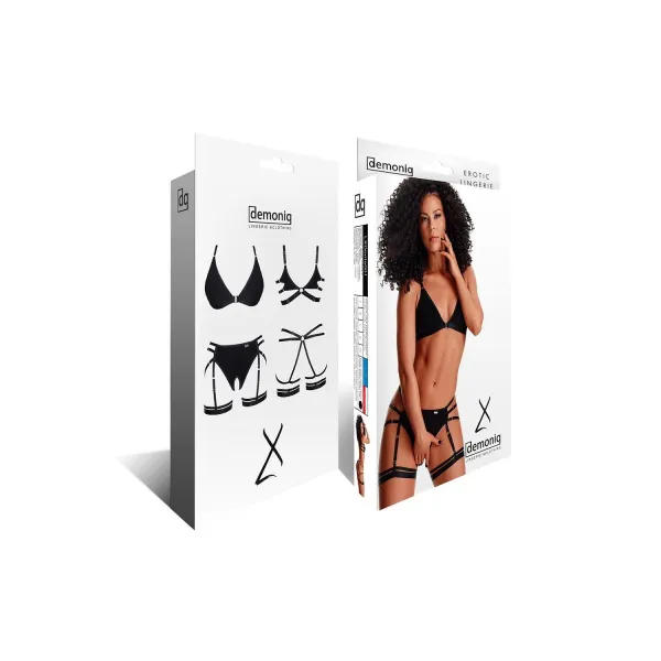 Schwarzes Set LXDorita001 von Demoniq LadyX | Fesselliebe.de