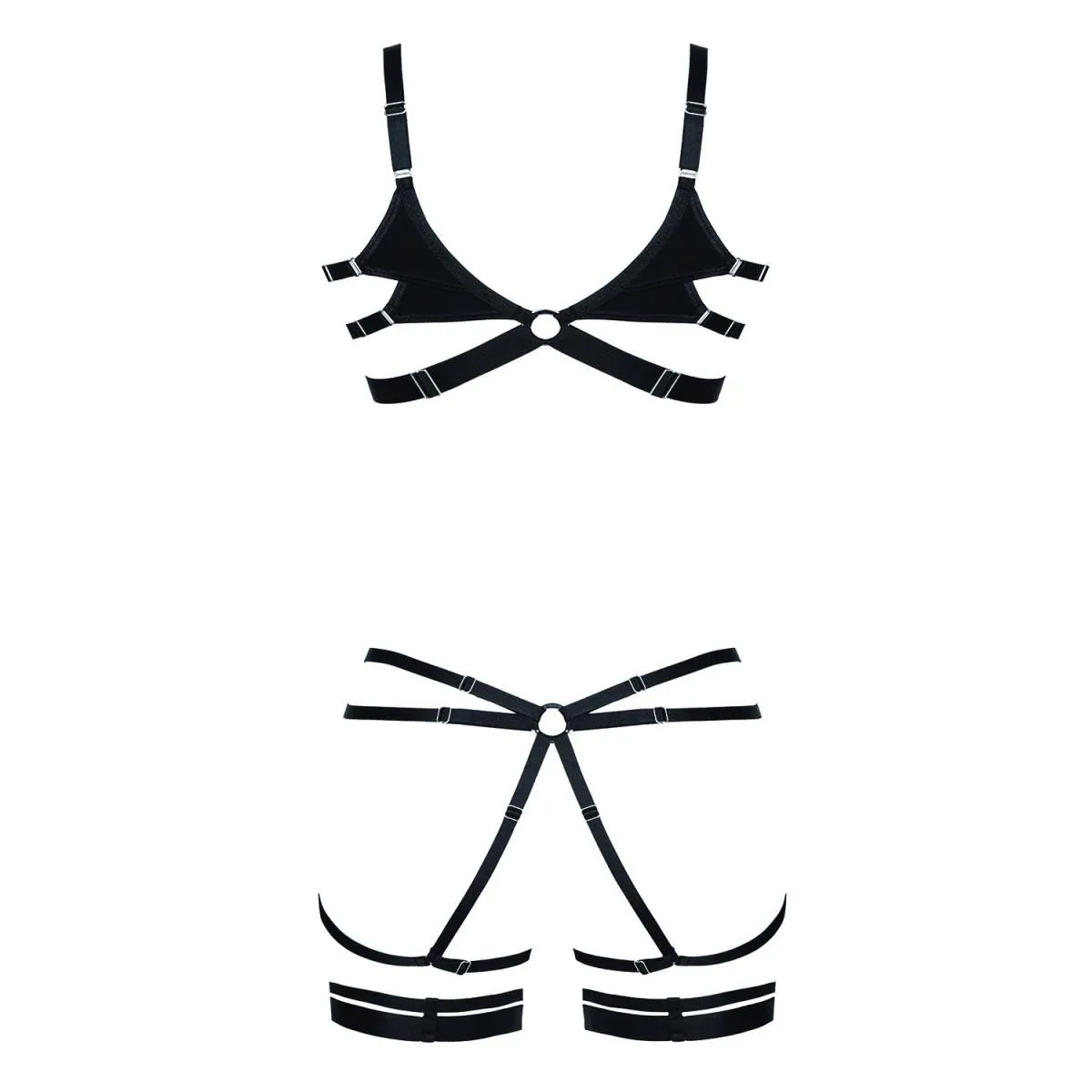 Schwarzes Set LXDorita001 von Demoniq LadyX | Fesselliebe.de