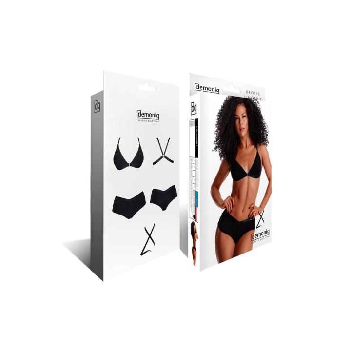 Schwarzes Set LXLuna001 von Demoniq LadyX | Fesselliebe.de