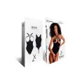 Schwarzer Body ouvert LXElena001 von Demoniq LadyX