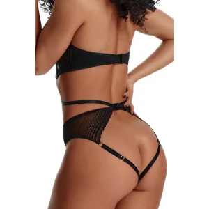 Schwarzer Body ouvert LXPerla001 von Demoniq LadyX