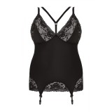 Schwarzes Strapshemd AA051974 von Anais Apparel Plus Size | Fesselliebe.de