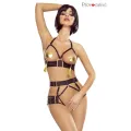 Schwarzer Harness Bra PR1632 von Provocative