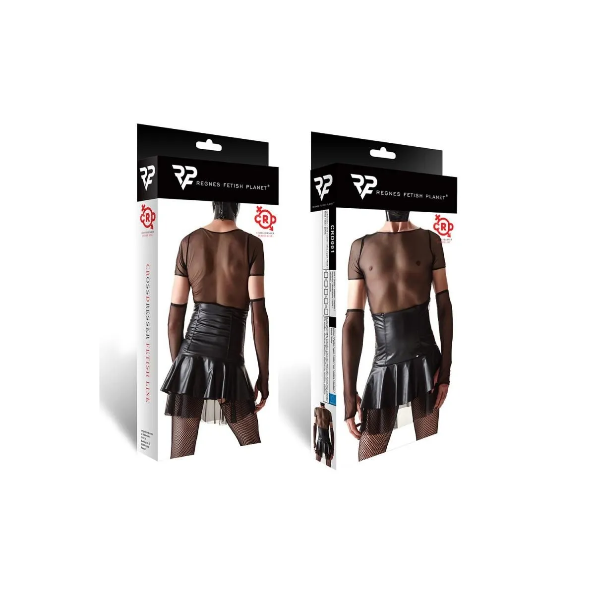 Rock CRD001 schwarz von Regnes Fetish Planet Crossdresser Fetish Line | Fesselliebe.de