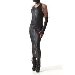 Langes Kleid CRD005 schwarz von Regnes Fetish PLanet Crossdresser Fetish Line | Fesselliebe.de