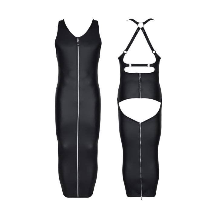 Langes Kleid CRD005 schwarz von Regnes Fetish PLanet Crossdresser Fetish Line | Fesselliebe.de