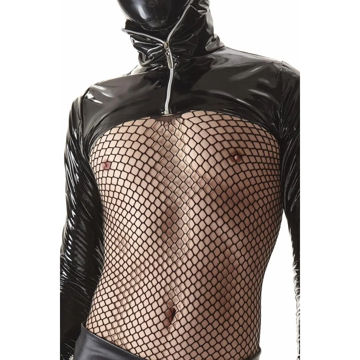 PVC Jacke CRD009 schwarz von Regnes Fetish Planet Crossdresser Fetish Line | Fesselliebe.de