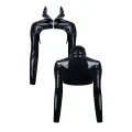 PVC Jacke CRD009 schwarz von Regnes Fetish Planet Crossdresser Fetish Line