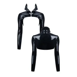 PVC Jacke CRD009 schwarz von Regnes Fetish Planet Crossdresser Fetish Line