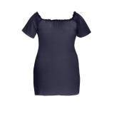 Schwarz/dunkelblaues Chemise AA051957 von Anais Apparel Plus Size | Fesselliebe.de