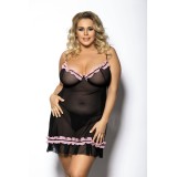 Schwarzes Chemise AA051298 von Anais Apparel Plus Size | Fesselliebe.de