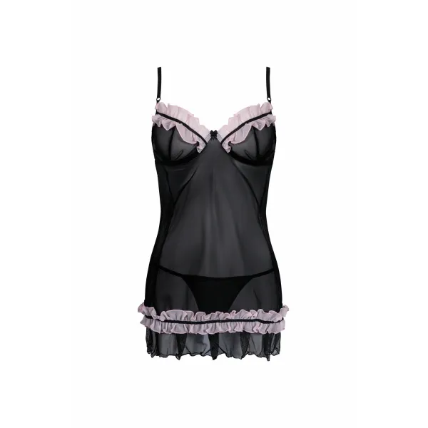 Schwarzes Chemise AA051298 von Anais Apparel Plus Size | Fesselliebe.de