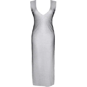 Schwarz/silbernes Kleid STIolanda001 von Demoniq Silver Touch Collection