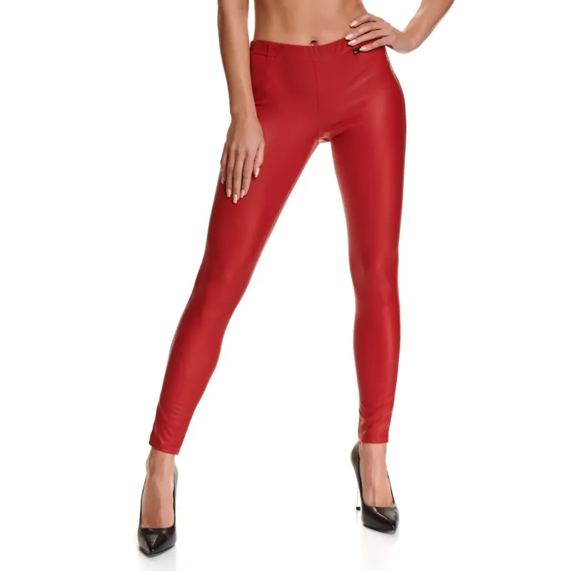 Rote Leggings BRLidia001 von Demoniq Black Rose 2.0 Collection | Fesselliebe.de