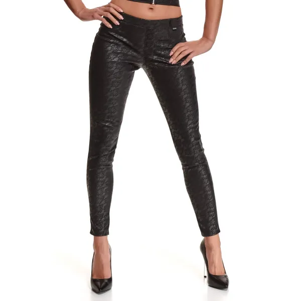 Schwarze Leggings BRConstanza001 von Demoniq Black Rose 2.0 Collection | Fesselliebe.de