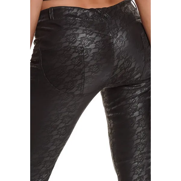 Schwarze Leggings BRConstanza001 von Demoniq Black Rose 2.0 Collection | Fesselliebe.de