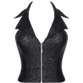 Schwarzes Top BRLudmila001 von Demoniq Black Rose 2.0 Collection