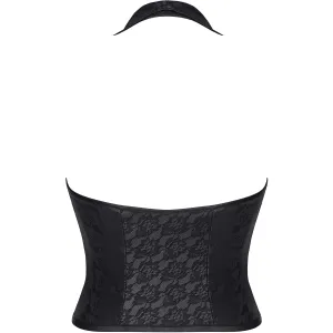 Schwarzes Top BRLudmila001 von Demoniq Black Rose 2.0 Collection