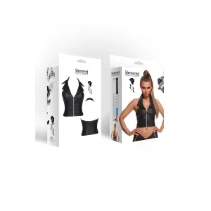 Schwarzes Top BRLudmila001 von Demoniq Black Rose 2.0 Collection