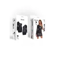 Schwarzes Minikleid BRFelicia001 von Demoniq Black Rose 2.0 Collection