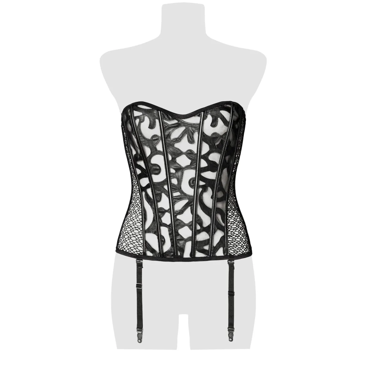 Schwarze Corsage 20001 von Grey Velvet | Fesselliebe.de