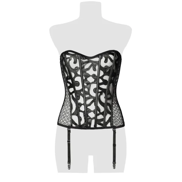 Schwarze Corsage 20001 von Grey Velvet | Fesselliebe.de