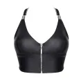 Schwarzes Damen-Top BRZita001 von Demoniq Black Rose 2.0 Collection