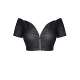 Schwarzes Damen-Top BRMarina001 von Demoniq Black Rose 2.0 Collection | Fesselliebe.de
