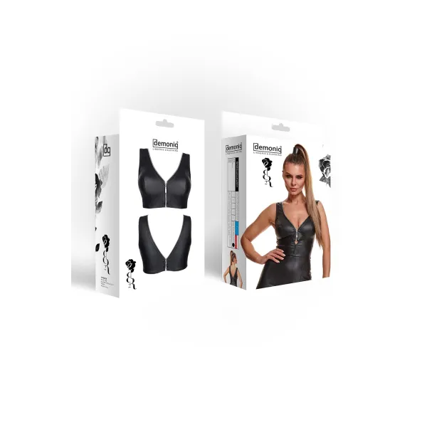 Schwarzes Damen-Top BRElisabetta001 von Demoniq Black Rose 2.0 Collection | Fesselliebe.de