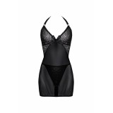Schwarzes Negligee AA051750 von Anais Apparel Plus Size | Fesselliebe.de