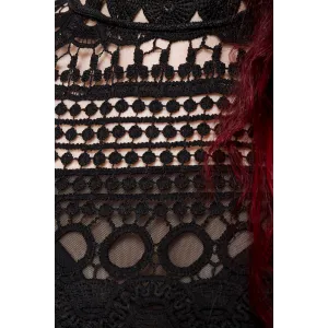 Schwarzer Langarm-Body 90021 von Ocultica