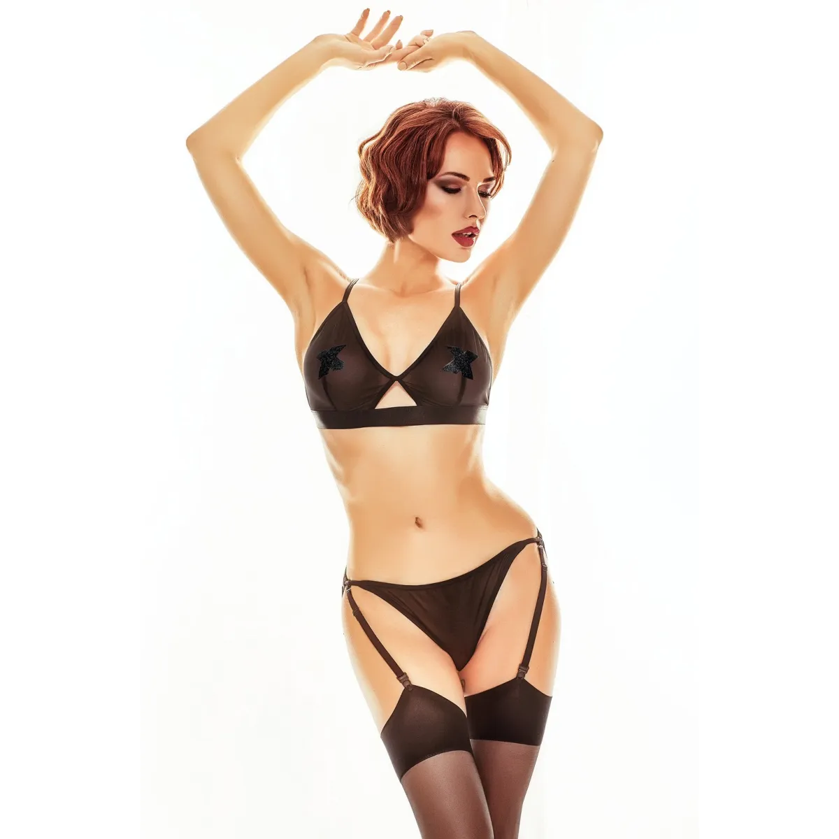 Schwarzes Set AA052424 von Anais Apparel | Fesselliebe.de