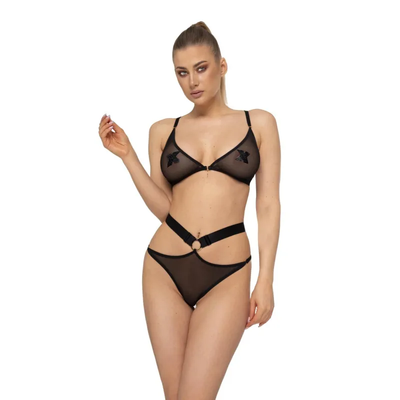 Schwarzes Set AA052439 von Anais Apparel | Fesselliebe.de