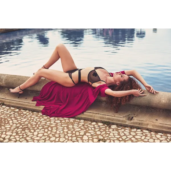 Schwarzes Set AA052439 von Anais Apparel | Fesselliebe.de