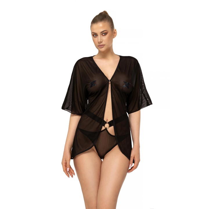 Schwarze Robe AA052445 von Anais Apparel | Fesselliebe.de