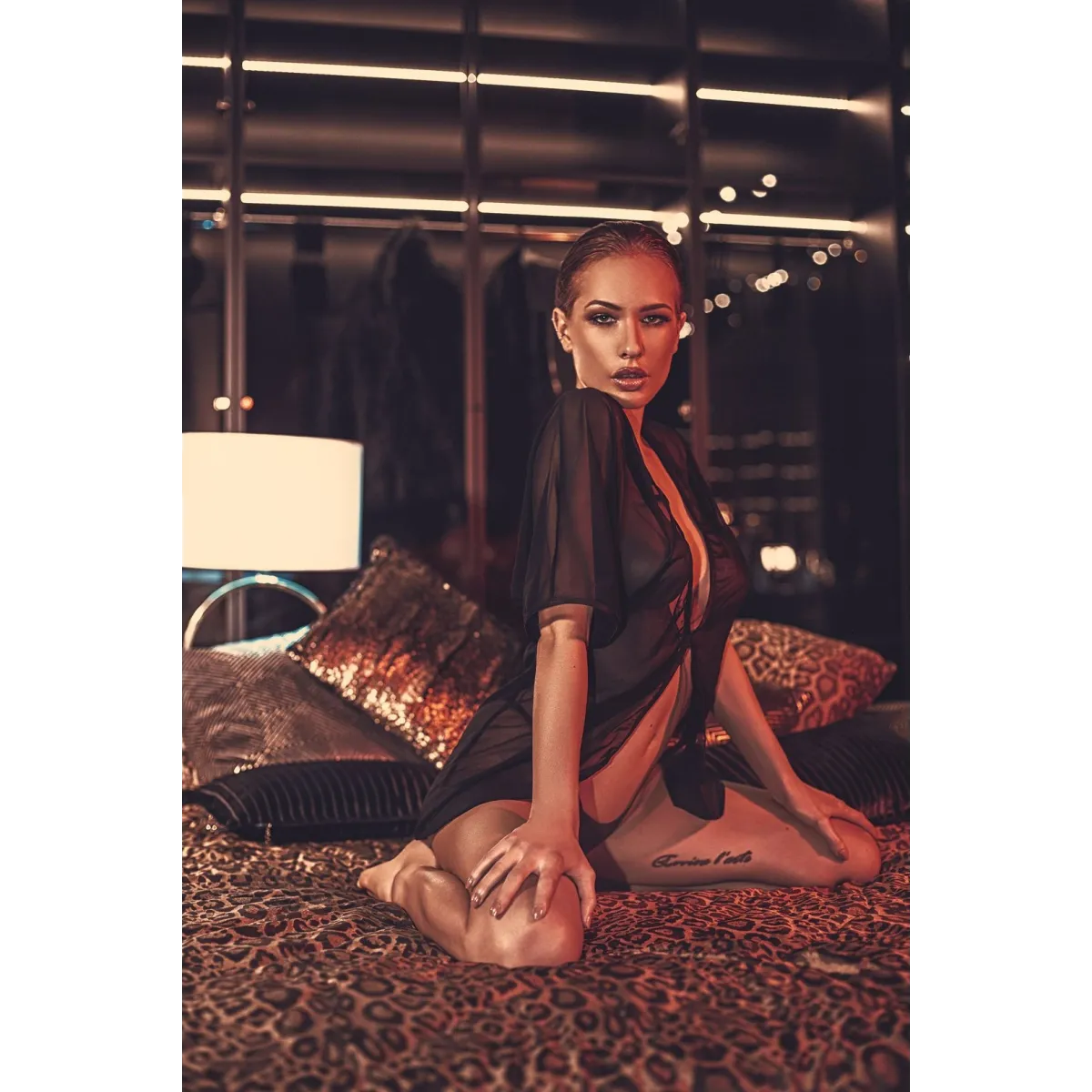 Schwarze Robe AA052445 von Anais Apparel | Fesselliebe.de